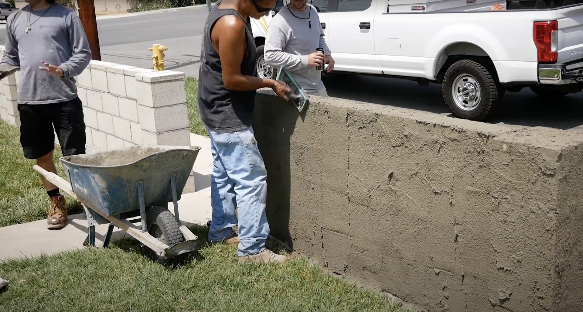 Concrete sidewalk construction with proper base preparation